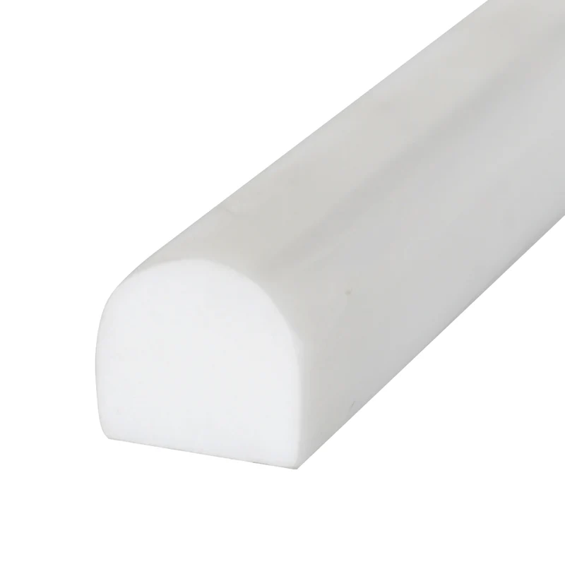 Sky White Honed Pencil Molding